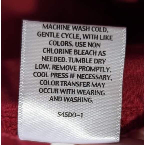 Eileen Fisher Organic Cotton Red Slim Ankle Jeans Size 18 Eco-Friendly Stretch - Picture 6 of 15